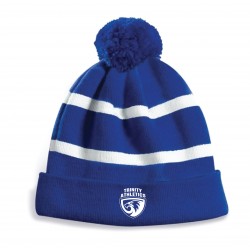 Fine Knit Team Toque with Microfleece Lining, Cuff & Pompom